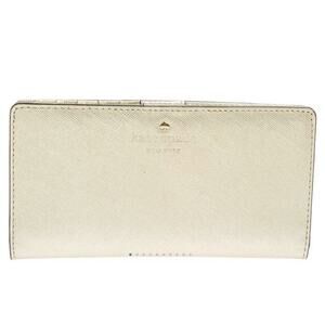 Kate Spade Metallic Gold Leather Long Flap Wallet